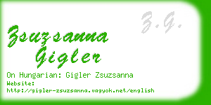 zsuzsanna gigler business card